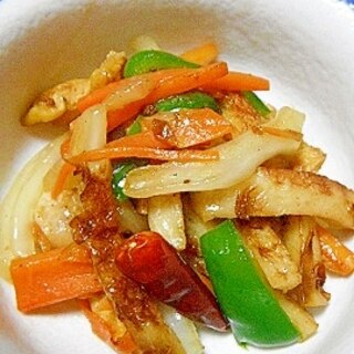 鶏皮でおつまみ野菜